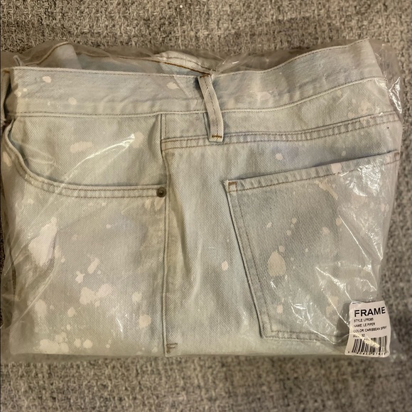 NWT FRAME Le Piper High Waist Crop Straight Jeans (Ellington)/Caribbean Spray/32 - Picture 11 of 12